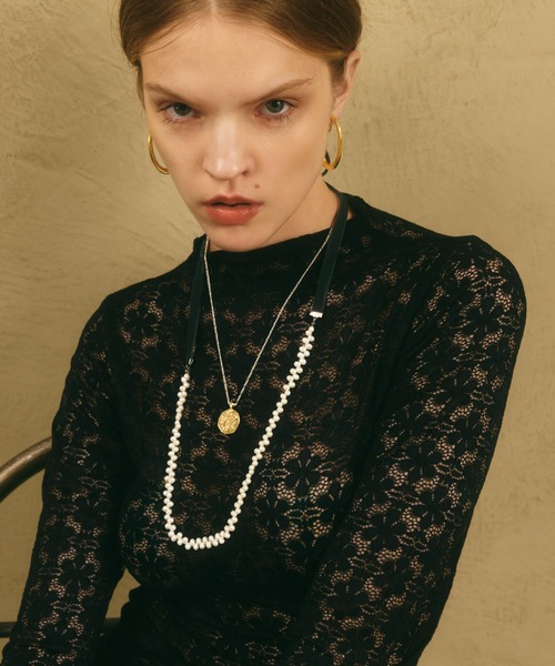 ネックレス 「IRIS 47」heather tie necklace BO145 レディースの画像
