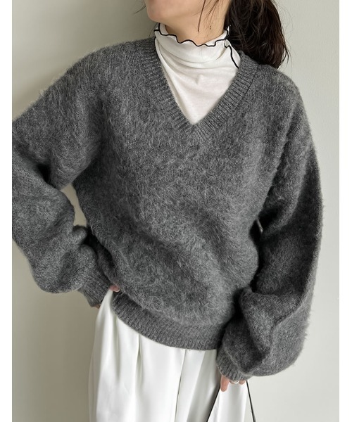 Re:EDIT（リエディ） ニット セーター 「新色追加」モヘアライクV