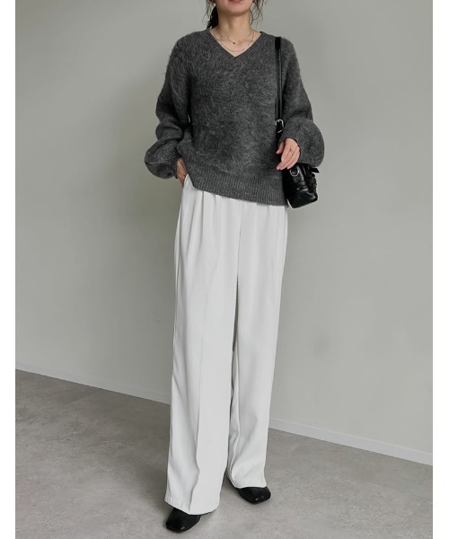 【定価3.9万✨】L'Appartement MOHAIR Vネックニット　秋冬 mimi様❣️定価39600円 L'Appartement モヘア Vネックニット - メルカリ