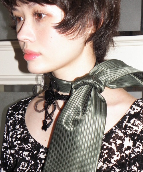 musubore（ムスボレ） tシャツ sheer velours henry tops / ヘンリー