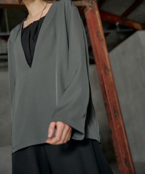 ウ★新品et.UNiVER Practical over blouse set et.UNiVER パンツドレス Practical over blouse setup
