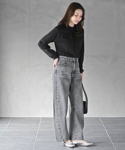 r・p・s（アールピーエス） tシャツ レース襟シャーリングカットソー