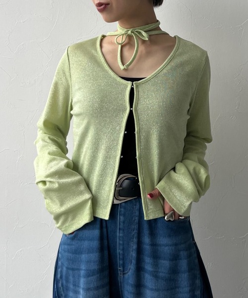PAGEBOY カーディガン キラキラカットホックカーディガン