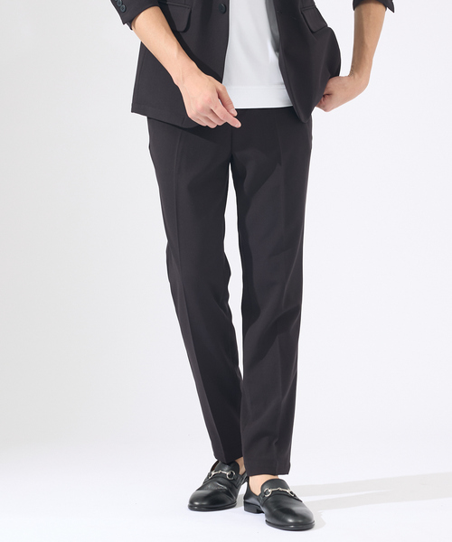 ABAHOUSE GRAY スラックス 「セットアップ対応」シルキータッチ