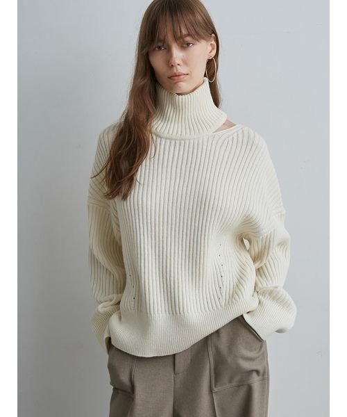 「styling/」 タートルネックニット FREE ブラック レディース_画像3