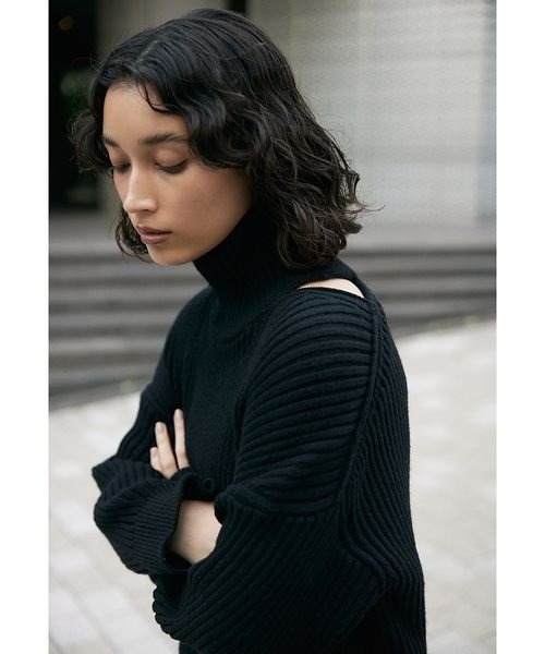 「styling/」 タートルネックニット FREE ブラック レディース_画像4
