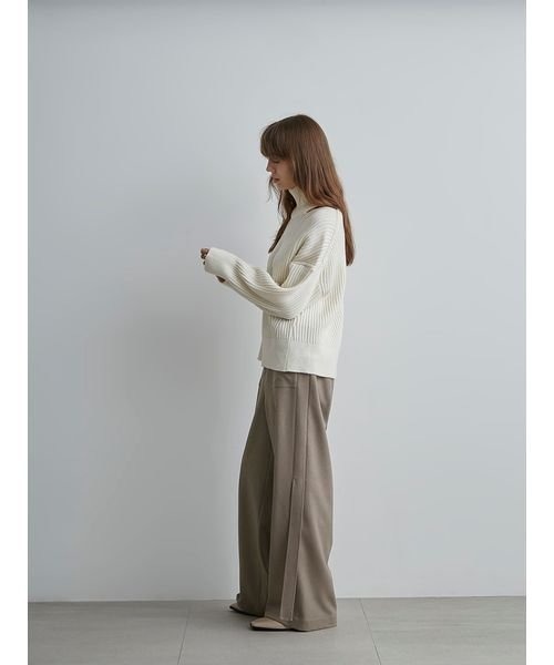 「styling/」 タートルネックニット FREE ブラック レディース_画像9