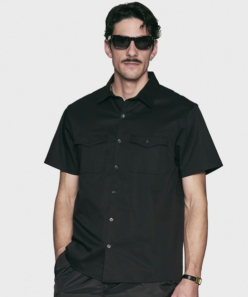 CRIMIE（クライミー） シャツ FLAP POCKET STRETCH DRESS SHORT SLEEVE