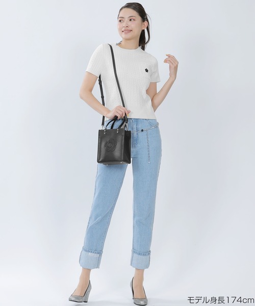 ニット セーター 「接触冷感/UV機能」FROSTY COTTON襟付きプルオーバー レディース ニット セーター 「接触冷感/UV機能」FROSTY COTTON襟付きプル