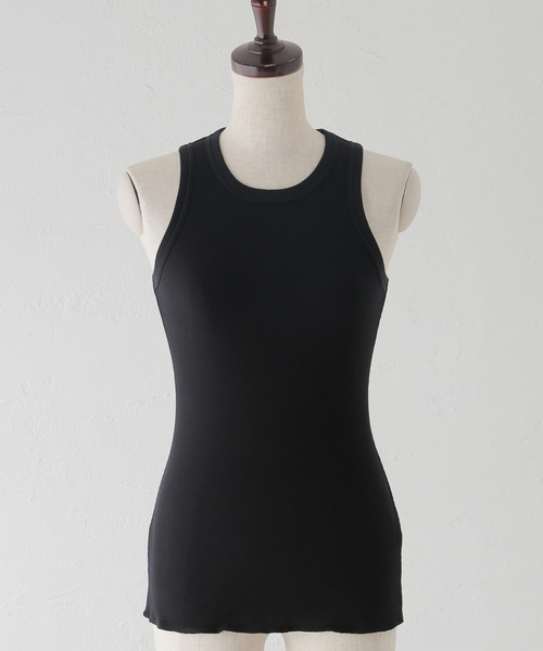 タンクトップ ノースリーブ 「追加」SOFT RIB TANK：タンクトップ レディース