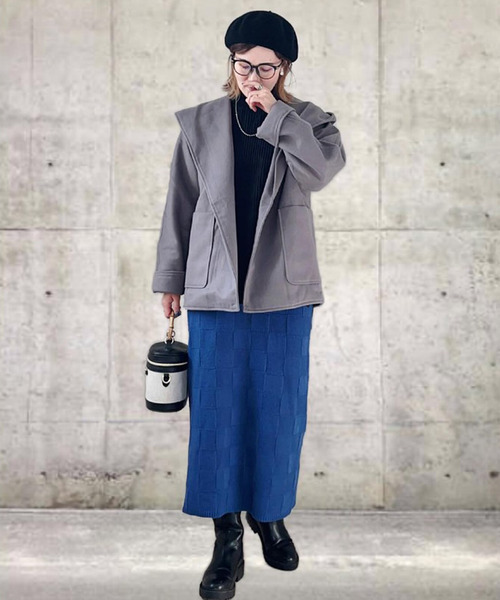 「Ulysses」 コート L チャコールグレー レディース_画像9