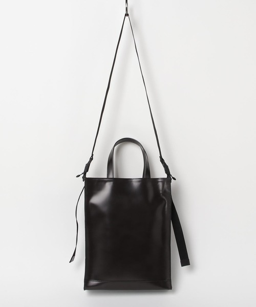 トートバッグ 「RS」MAKAVELIC / WATER PROOF LEATHER SHOULDER TOTE メンズ レディースの画像