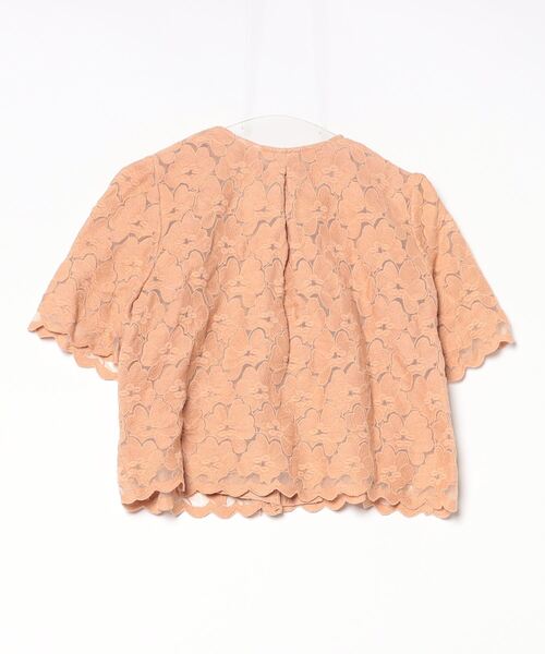「Lovedrose&Co.」 レース半袖ブラウス 38 オレンジ レディース