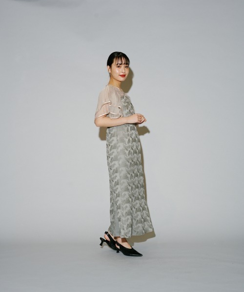 BORDERSatBALCONY36フレアスリーブワンピース used BORDERSatBALCONY36フレアスリーブワンピース used - メルカリ