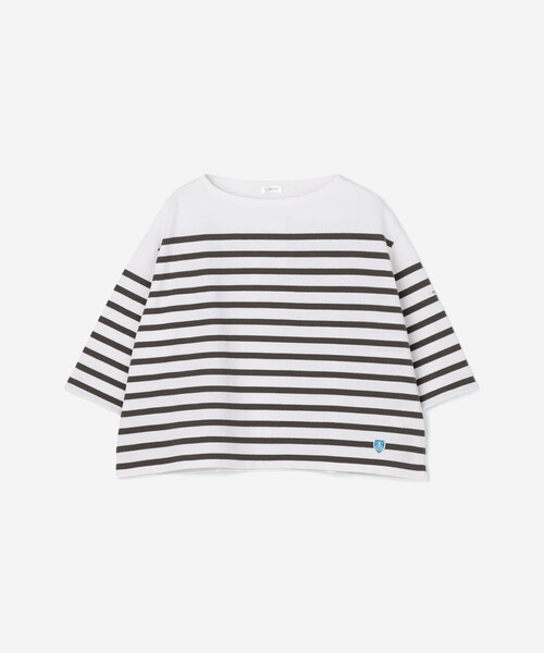 tシャツ ORCIVAL | ラッセル ボートネック5分袖Tシャツ WOMEN レディース ORCIVAL tシャツ | ラッセル ボートネック5分袖Tシャツ WOMEN