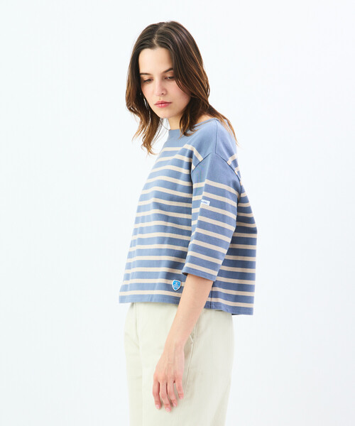 tシャツ ORCIVAL | ラッセル ボートネック5分袖Tシャツ WOMEN レディース ORCIVAL tシャツ | ラッセル ボートネック5分袖Tシャツ WOMEN