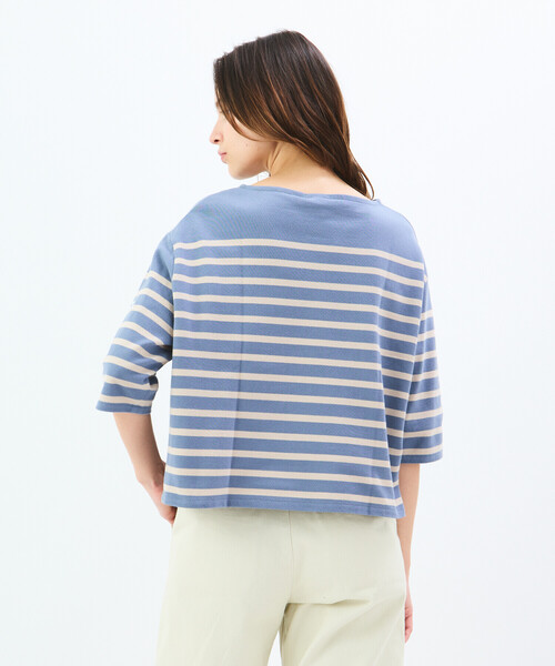 tシャツ ORCIVAL | ラッセル ボートネック5分袖Tシャツ WOMEN レディース ORCIVAL tシャツ | ラッセル ボートネック5分袖Tシャツ WOMEN