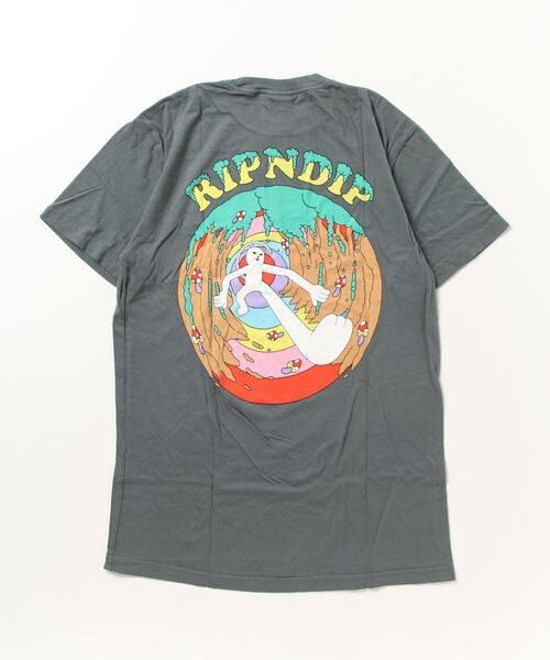RIPNDIP 「RIPNDIP」 半袖Tシャツ M ダークグレー メンズ