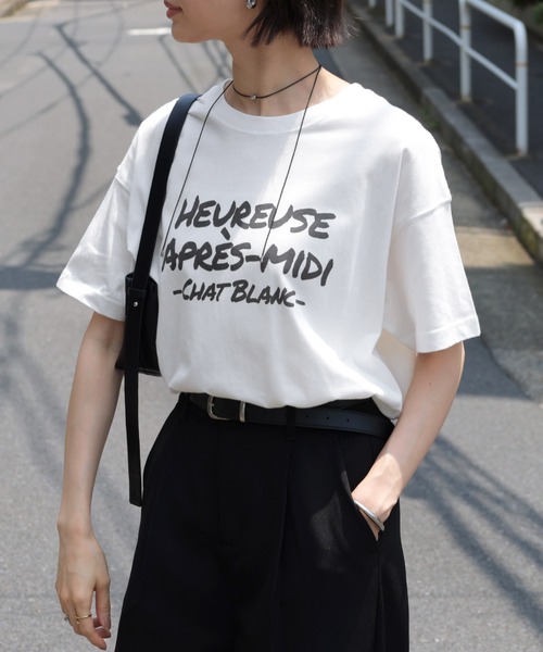 m 即日発送中　お早めに‼︎様♡ andme（アンドミー） tシャツ 半袖 メッセージロゴプリント半袖Tシャツ