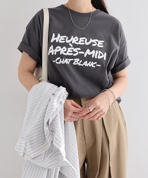 me 半袖Tシャツ andme（アンドミー） tシャツ 半袖 メッセージロゴプリント半袖Tシャツ