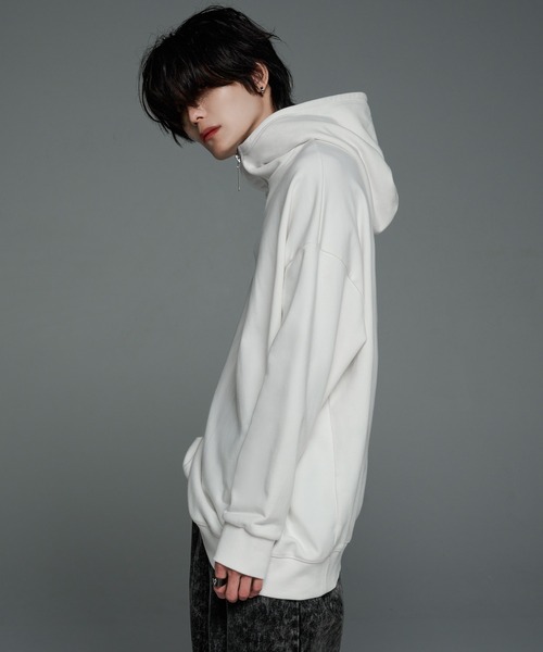 完売再販なし　ADRER トラックジップパーカージャケット ホワイト ADRER 「ADRER」 ジップアップパーカー SMALL ブラック メンズ