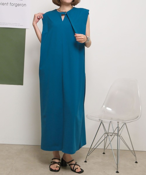 palm RICHE（ポームリシュ） ワンピース 「前後2way」サイドラメライン