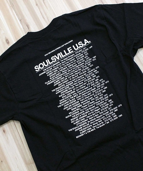 HUF tシャツ ハフxスタックス コラボ ソウルビルズUSA ショート