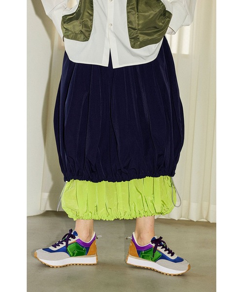 【美品】OMMO IRREGULAR PATTERN SK 38サイズ OMMO IRREGULAR PATTERN SK イレギュラーパターンスカート