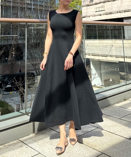 【Since Then】 人気☆涼しい 美シルエット サマー ワンピース 雑誌掲載】大人の抜け感、清涼サマーワンピース