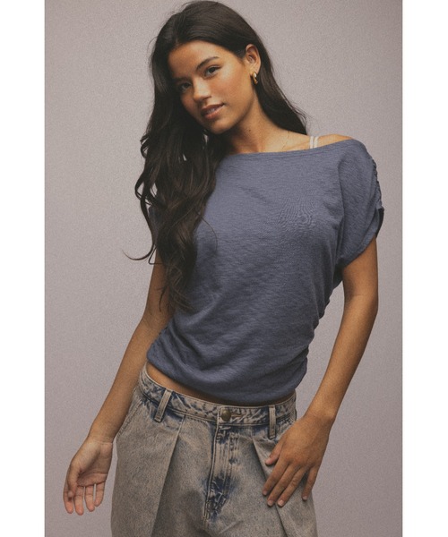 【新品未使用品】サイドギャザーT /alexia stam 新品未使用品】サイドギャザーT /alexia stam - メルカリ