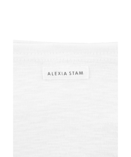 新品☆ALEXIA STAM サイドギャザーポートネックT Side Gather Boat Neck Tee | ALEXIA STAM