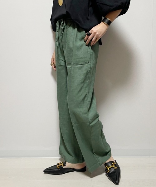 Fizz（フィズ） パンツ イージーワイドパンツ レディース : ZOZOTOWN