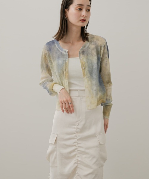 SENEE クロップドシアーカーディガン cropped sheer cardigan（クロップドシアーカーディガン
