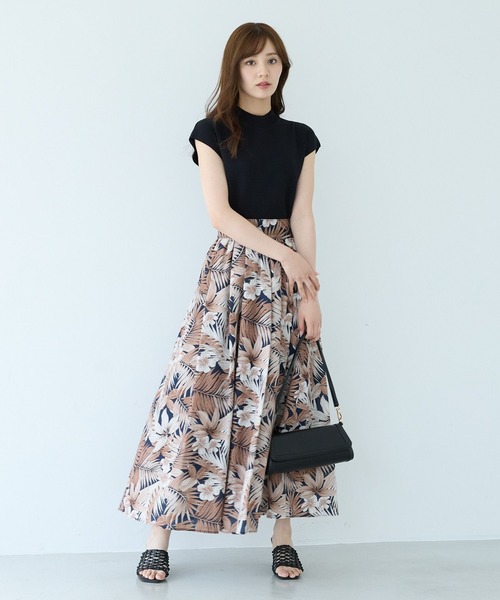 Andemiu（アンデミュウ） スカート リーフ＆ムジアフレアスカート