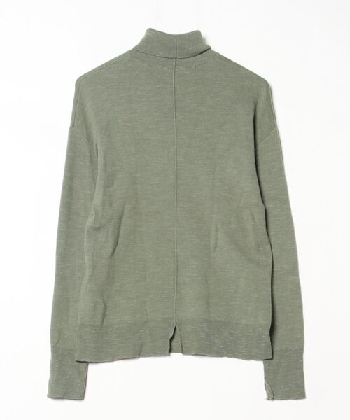 「6」 タートルネックニット - グリーン レディース_画像2