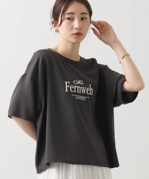 Gready Brilliant 半袖 カットソー レース ブラック Gready Brilliant tシャツ ロゴ袖シアー切替カットソー