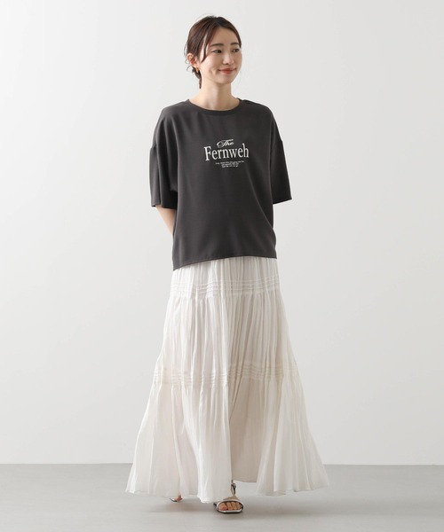 Gready Brilliant tシャツ ジョーゼットロゴ5分袖カットソー
