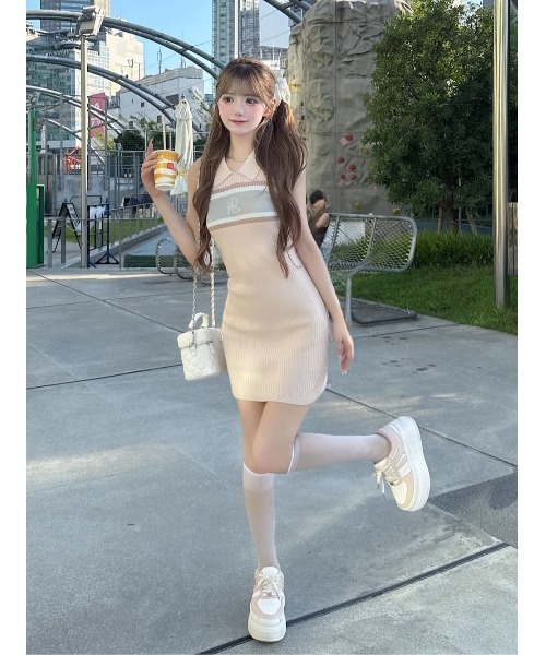 Darich ロゴアメスリニットミニワンピース ロゴアメスリニットミニワンピース – Darich (ダーリッチ)