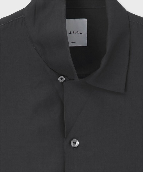 Paul Smith シャツ Cropped Logo” ソリッド オープンカラー