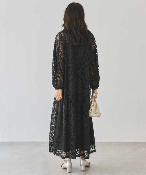 LAVEANGE（ラビアンジェ） ドレス フラワー刺繍ワンピース(インナー