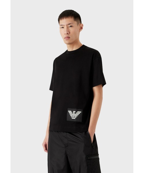 EMPORIO ARMANI 「EMPORIO ARMANI」 半袖Tシャツ LARGE ブラック