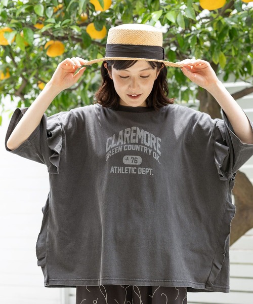 「niko and...」 半袖カットソー LARGE オフホワイト レディース