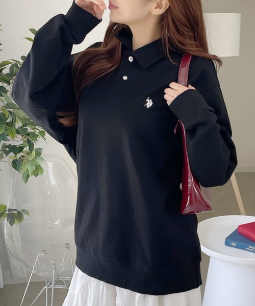 ポロシャツ ポロ 「U.S. POLO ASSN」ポロスウェット レディース U.S. POLO ASSN. ポロシャツ ポロ 「U.S. ASSN」ポロスウェット