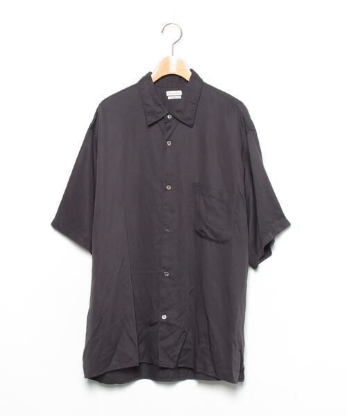 steven alan 半袖シャツ BLACK STEVEN ALAN 「Steven Alan」 半袖シャツ L ブラック メンズ