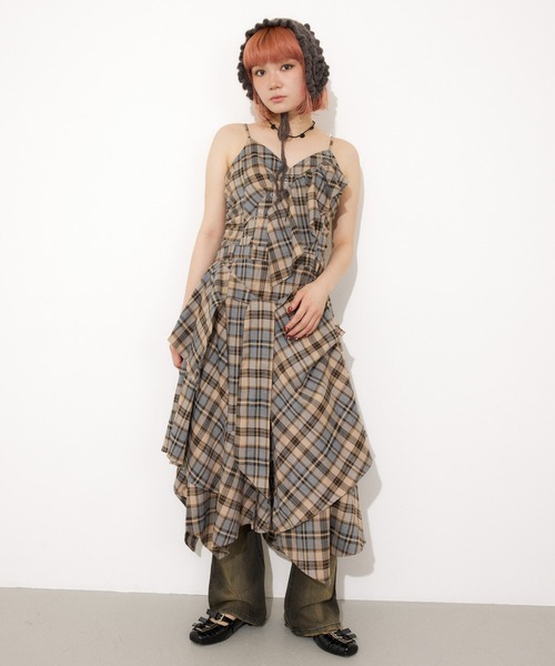 SLY アシンメトリー レースキャミワンピース アシンメトリーレースキャミワンピース[品番：HERW0005744