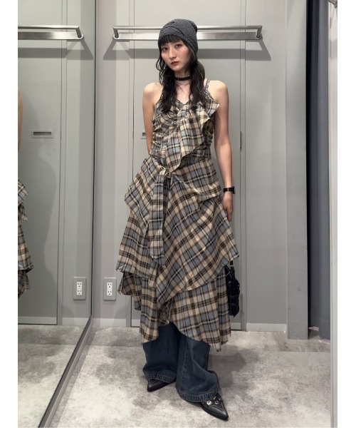 SLY ワンピース ASYMMETRY HEM CAMI L/OP アシンメトリー ヘム