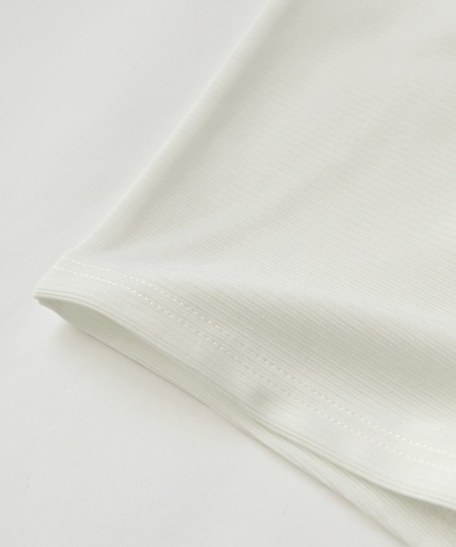 「antiqua」 「patterntorso」半袖カットソー FREE ホワイト レディース_画像4