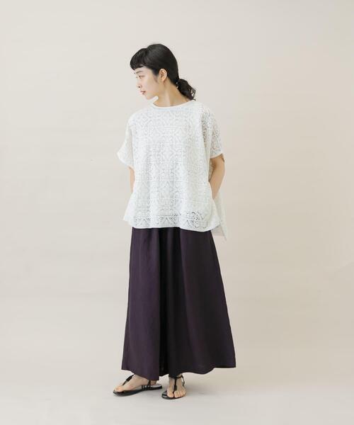 かぐれ　コットンレースポンチョプルオーバー　黒 かぐれ｜コットンレースポンチョプルオーバー | Rakuten Fashion