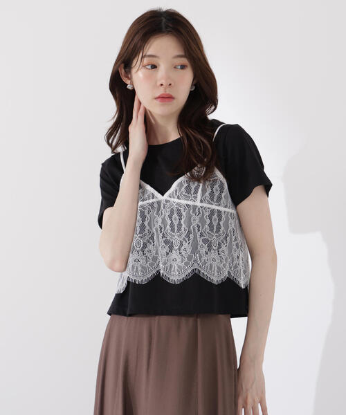 tシャツ レースキャミセットカットソー / 1215260801 レディース