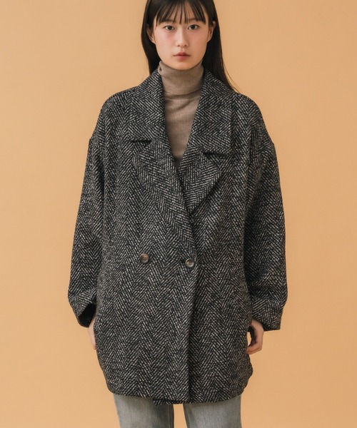 極美品✨デシグアル　テーラードジャケット　ヘリンボーン　裏地総柄　2XL 極美品✨デシグアル テーラードジャケット ヘリンボーン 裏地総柄 2XL